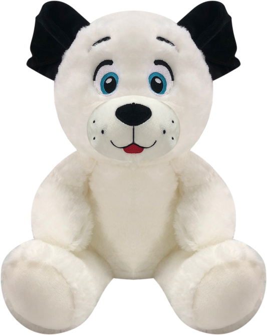 Plush puppy white, 30 cm